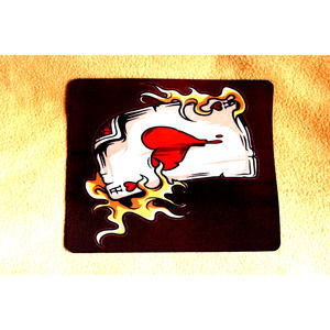 New Ace Poker Card High Quality Mouse Pad 9.25x8 in